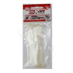 Хомут-стяжка 4.2х250 белый нейлон (6шт) Tech-Krep 106923
