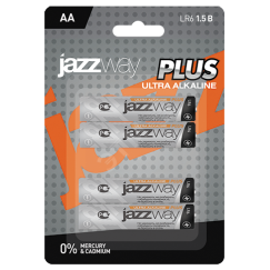 Элемент питания LR 6 (AA) алкалиновая Ultra PLUS BL-4 JazzWay 5010772