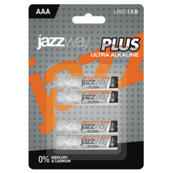 Элемент питания LR03 (AAA) алкалиновая уп. 4 шт. Ultra PLUS BL-4 JazzWay 5010802