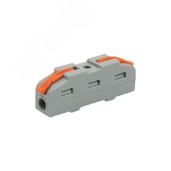 Клемма СМК 222-421 проходная 1 полюс (0,08-4 кв мм), серая 50шт, REXANT REXANT 07-5240