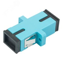 Адаптер оптический проходной SC-SC, OM3, симплекс simplex, бирюзовый Datarex DR-540023