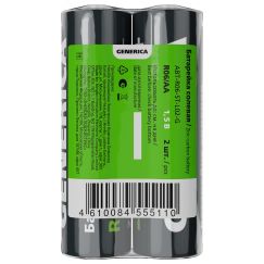 Батарейка солевая R06/AA (2шт/пленка) GENERICA IEK ABT-R06-ST-L02-G