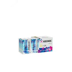 Батарейка  LR6 AA, Alkaline 1.5В, 24 шт/уп, КОСМОС KOCLR6_24BOX