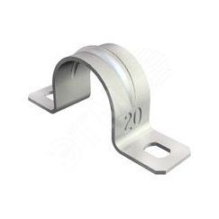 Крепежная скоба металлическая двухлапковая 16 мм OBO Bettermann 605 16 G