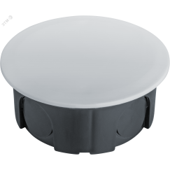 Коробка NSS-DB-SW-68-30-BL распаячная скрытого монтажа для твердых стен с крышкой черная d68х30 Navigator Group 93769