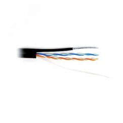 Витая пара UTP 2x2x0.51 категория 5e out/Cu Prem со стальным тросом диаметром 1.2мм SkyNet UTP 2x2x0,51 out/Cu Tp.