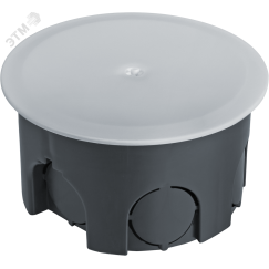 Коробка NSS-DB-SW-70-40-BL распаячная скрытого монтажа с завинчивающейся крышкой черная d70х40 Navigator Group 93761