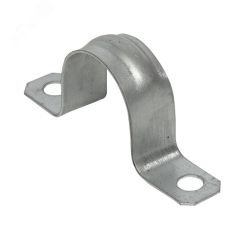 Скоба металлическая  двухлапковая d25-26мм (10шт.) PROxima EKF sm-2-25-26-r