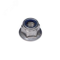 DIN 6926 (EN 1663) Гайка М8 10 ZN шестигранная    самоконтрящаяся с фланцем и нейлоновой вставкой   оцинкованная ПроТек ГМ810Ц6926