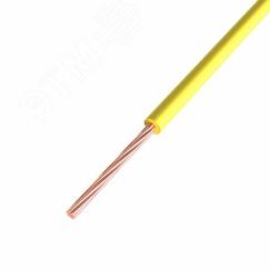 Провод ПГВА 1х0.50 мм2, Cu, желтый, бухта 500 м, REXANT 01-6512-1