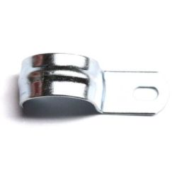 Держатель оцинкованный односторонний, д.13мм с крепежным отверстием 8,5х6 мм