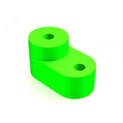Изолятор угловой для нулевой шины зеленый SE (Dekraft) 32255DEK