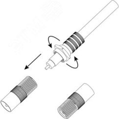 Переходник Simple RS-A01 гнездо F-штекер TV ЭРА Б0048288