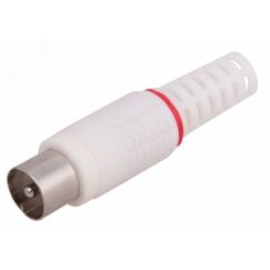 Разъем штекер TV без пайки белый PROCONNECT REXANT 05-2041-2