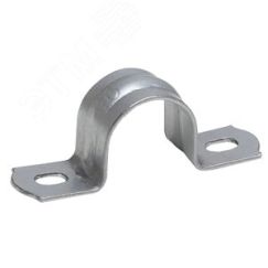 Скоба металлическая двухлапковая d 25-26мм (100шт) (100/800/38400) ЭРА Б0036429