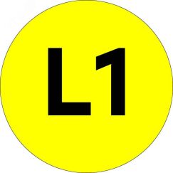 Наклейка L1 d=20мм PROxima EKF an-2-15