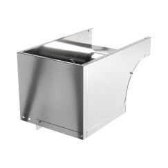 Угол CDSD 90 вертикальный внешний переходник правосторонний осн.400 H100, нержавеющая сталь AISI 304, в комплекте с крепежными элементами и соединительными пластинами, необходимыми для монтажа