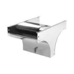 Ответвитель TD Т-образный вертикальный осн.200 H100, нержавеющая сталь AISI 304, в комплекте с крепежными элементами и соединительными пластинами, необходимыми для монтажа