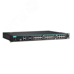 Шасси коммутатора - до 26 портов, 2 x 10/100/1000BaseTX/SFP (Combo), 1 источник питания (110/220 В перем.) MOXA IKS-6726A-2GTXSFP-HV-T