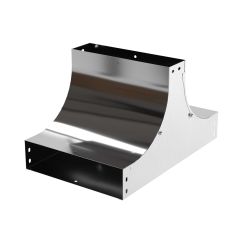 Т-Ответвитель вверх TS осн.100 H100, нержавеющая сталь AISI 304, в комплекте с крепежными элементами и соединительными пластинами, необходимыми для монтажа