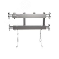 Коллектор модульный MKSS-400-2x50 на 2 контура G 2', 2 магистрали фланцевое подключение DN 65, до 400 кВт, нерж. сталь Gidruss 1R 04005 18