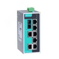 Коммутатор 7 x 10/100BaseTX, 1 x 100BaseFX (многомодовое оптоволокно) в металлическом корпусе MOXA EDS-208A-M-SC