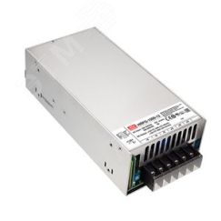 Блок питания AC-DC, 1008Вт, вход 90...264V AC, 47...63Гц -127...370В DC, выход 24В-42A, рег. вых 22...28В, изоляция 3000В AC, в кожухе, c корректором  Mean well HRPG-1000-24