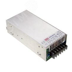 Блок питания AC-DC, 600Вт, вход 85...264V AC, 47...63Гц -120...370В DC, выход 24В-0...27A, рег. вых ±15%Uном, изоляция 3000В AC, в кожухе, c корректор Mean well HRPG-600-24