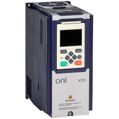 Преобразователь частоты K751 380В 3Ф 1,5кВт 4,2А со встроенным тормозом ONI
