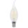 Лампа светодиодная LED 9вт Е14 теплый матовая свеча на ветру FILAMENT FERON 25959