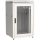 ITK LINEA N Шкаф сетевой 19" 24U 800х800мм стеклянная передняя дверь задняя металлическая серый