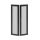 Дверь перфорированная двухстворчатая для IT-CQE 2200 x 800 RAL9005
