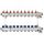 Коллекторная группа SSM-10RF set 10 контуров 1' x 3/4' с расходомерами и кронштейнами Ридан 088U0960R