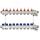 Коллекторная группа SSM-9RF set 9 контуров 1' x 3/4' с расходомерами и кронштейнами Ридан 088U0959R