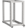 ITK LINEA F Стойка двухрамная 42U 600х600-1000мм серая