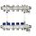 Коллекторная группа SSM-5R set 5 контуров 1' x 3/4' с термостатическими клапанами и кронштейнами Ридан 088U0975R