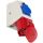 Розетка настенная комбинированная 32А/400V/3P+N+E/IP44 PCE 9225-6