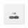 ARTGALLERY USB розетка тип-С 65Вт высокоскор.заряд. QC, PD, механизм, белый SE (Systeme) GAL000127
