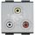 LivingLight Разъем 3xRCA алюминий BTicino NT4283