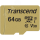Карта памяти 64GB MicroSD 500S UHS I, SDXC, V30, U3, 95 МБ/с, Class 10 Transcend TS64GUSD500S