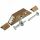 Замок электромеханический угловой малогабаритный Промикс Promix-SM101.01.3 brown с датчиком