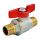 Кран шаровой R913 Ду 32 1 1/4' Ру35 НР полнопроходной бабочка красный Giacomini R913X026