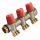 Коллектор VBS с красными вентилями, 1НР под евроконус, 1 - 3xEK Henco VBS060503-RO