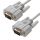 Кабель 0-модемный COM RS-232 9M на 9M, 15 м., серый Greenconnect GCR-DB902-15m