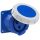Розетка встраиваемая 32А/230V/1P+N+E/IP67, фланец 75x75 PCE 3232-6