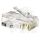 Разъем RJ-458P8C под витую пару категория 6 универсальный 100 шт Hyperline 49367