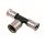 Тройник пресс 32х40х32 переходной, ПВДФ Henco 12PK-324032