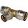 Тройник переходной 32х26х32 для металлопластиковых труб прессовой STOUT SFP-0005-322632