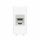 Компьютерная розетка RJ-45 без шторки модульная, кат.6А экранированная, "Avanti", "Белое облако", 1 модуль Компьютерная розетка RJ-45 без шторки модульная, кат.6А экранированная, "Avanti", "Белое облако", 1 модуль
