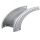 Угол внешний плавный 90 град. к лотку 100х50, толщ. 0,7 мм, Сендзимир цинк OSTEC 035515